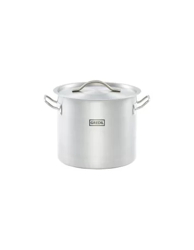 Каструля висока з кришкою Stalgast 24 см, 9 л н/ж (011245)