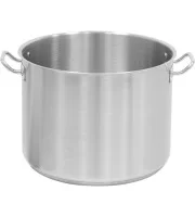 Каструля середня без кришки об'ємом 57,3 л. нерж.ст.