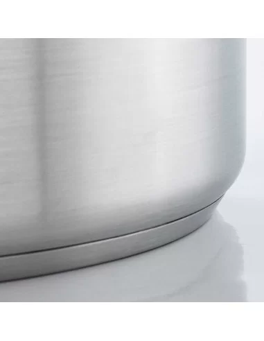 Каструля середня без кришки об'ємом 57,3 л. нерж.ст.