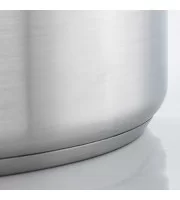 Каструля середня без кришки об'ємом 7,2 л. нерж.ст.