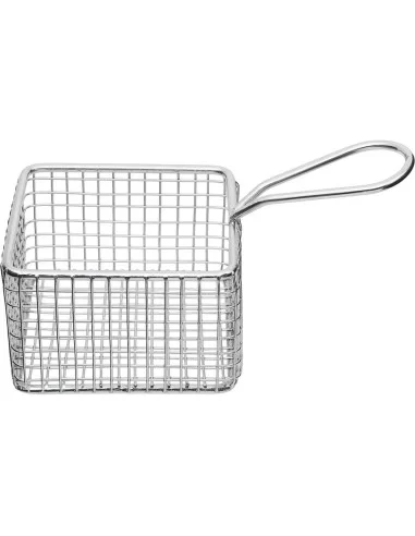 Корзина finger food (квадратна) розміром 95 х 95 х 60 мм. нерж.ст. Корзина finger food (квадратна) розміром 95 х 95 х 60 мм. нерж.ст.