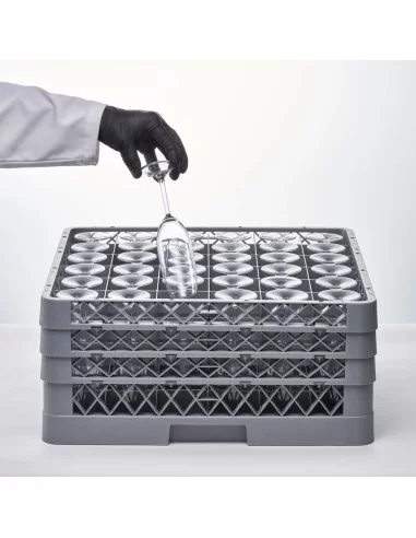 Кошик для склянок (36 відділів) 500х500х104 мм пластик Stalgast 813600