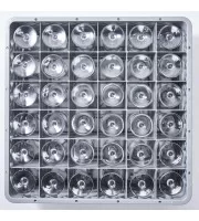 Кошик для склянок (36 відділів) 500х500х104 мм пластик Stalgast 813600