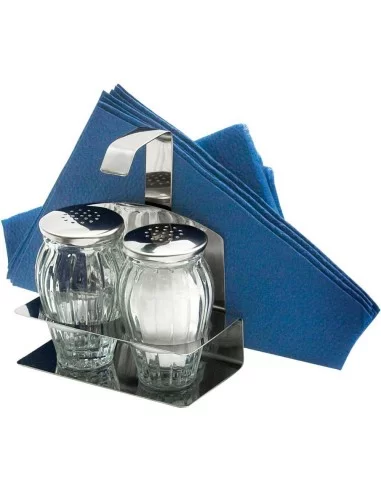 Набор для специй 2 элемента (соль, перец + салфетка) нержавеющая сталь. Набор для специй 2 элемента (соль, перец + салфетка) нержавеющая сталь.