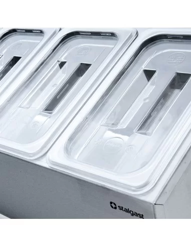 Настольная холодильная витрина с прямым стеклом 5 x GN 1/4 STALGAST 844540