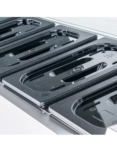 Настольная холодильная витрина с прямым стеклом 5 x GN 1/4 STALGAST 844540