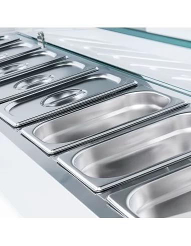 Вітрина холодильна настільна з прямим склом 8хGN 1/4 1800х335х435 мм Stalgast 834840 Вітрина холодильна настільна з прямим склом 8хGN 1/4 1800х335х435 мм Stalgast 834840