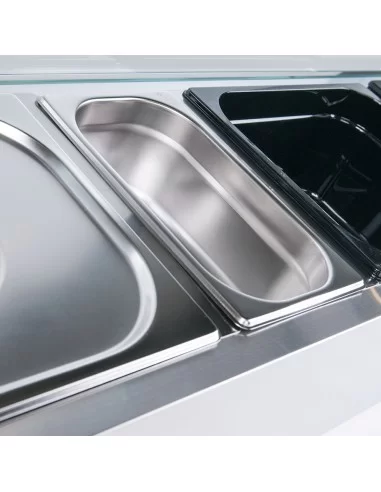 Вітрина холодильна настільна з прямим склом 8хGN 1/4 1800х335х435 мм Stalgast 834840 Вітрина холодильна настільна з прямим склом 8хGN 1/4 1800х335х435 мм Stalgast 834840