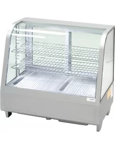 Настільна холодильна вітрина зі світлодіодним підсвічуванням (срібна) 100 л. STALGAST 852105