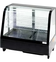 Вітрина холодильна настільна зі світлодіодним підсвічуванням (чорна) 100 л Stalgast 852104 Вітрина холодильна настільна зі світлодіодним підсвічуванням (чорна) 100 л Stalgast 852104