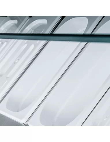 Вітрина холодильна настільна з прямим склом 6хGN 1/4 1400х335х435 Stalgast 834641