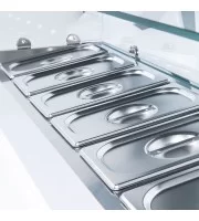 Вітрина холодильна настільна з прямим склом 6хGN 1/4 1400х335х435 Stalgast 834641