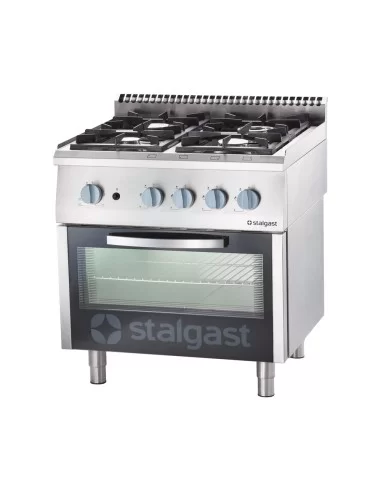 Плита газова (4 конфорки) з газовою духовкою (24,0 + 6 кВт, G 30) Stalgast 9710330 Плита газова (4 конфорки) з газовою духовкою (24,0 + 6 кВт, G 30) Stalgast 9710330