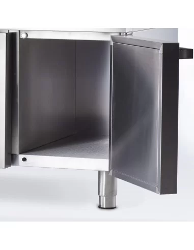 Плита газова (6 конфорок) з газовою духовкою (32,5 + 6 кВт, G 20) Stalgast 9711110 Плита газова (6 конфорок) з газовою духовкою (32,5 + 6 кВт, G 20) Stalgast 9711110